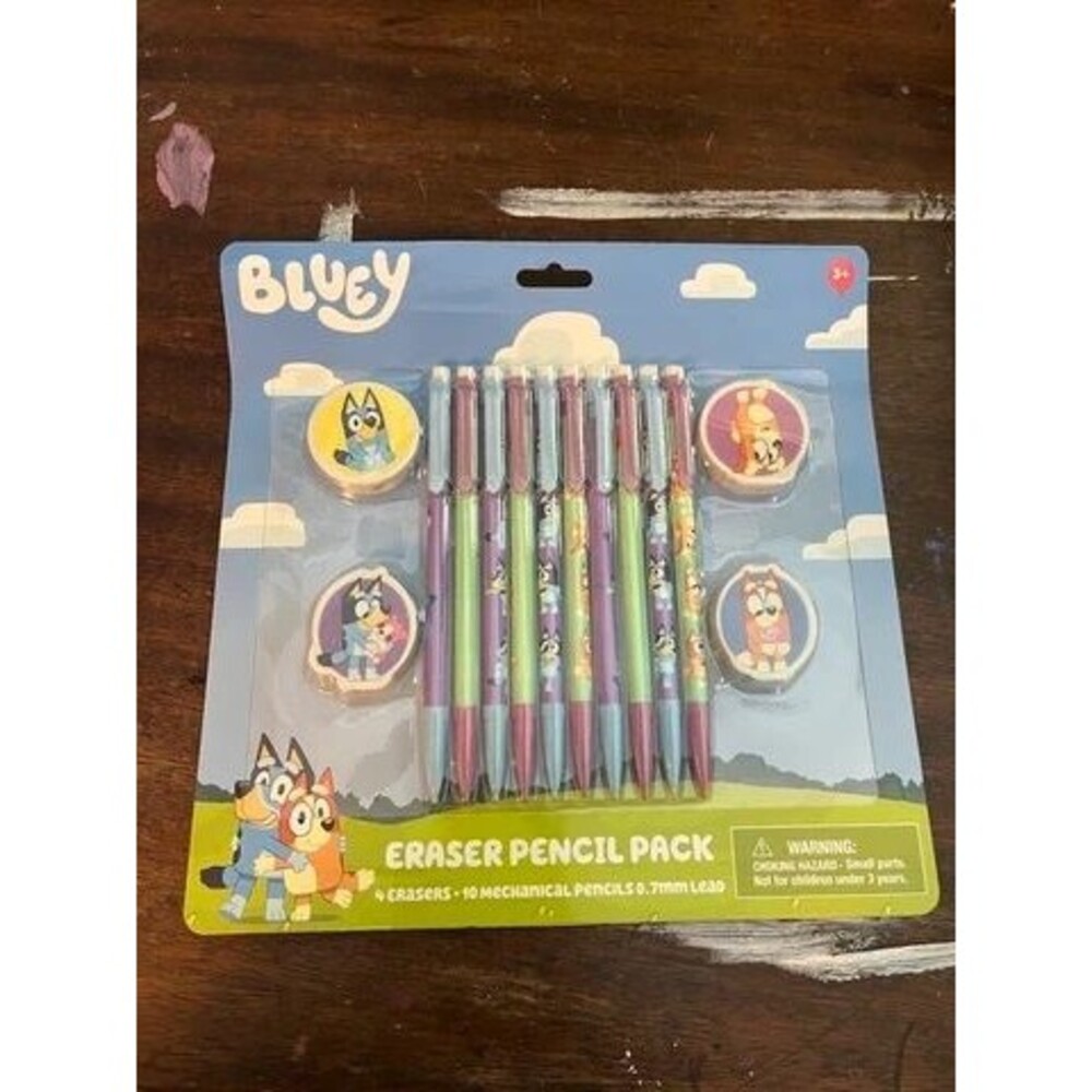 Bluey Eraser Pencil Pack